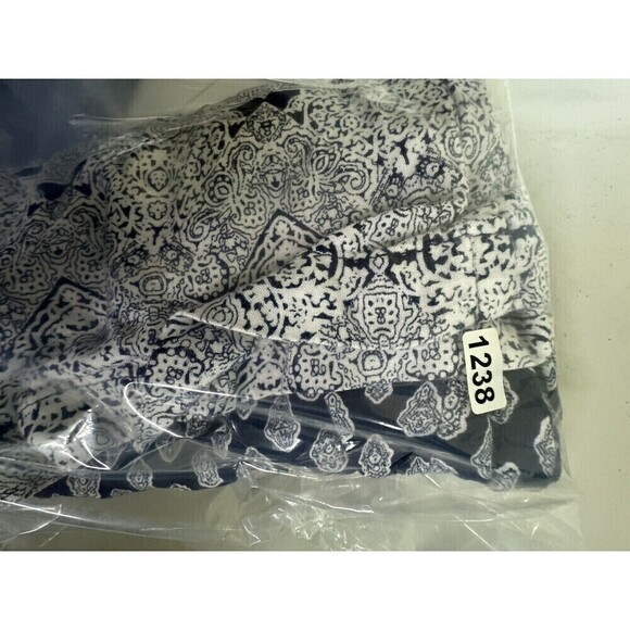 Sim & Sam Pants Womens S Blue Palazzo Boho Wide Leg  Floral Lounge - Picture 11 of 11